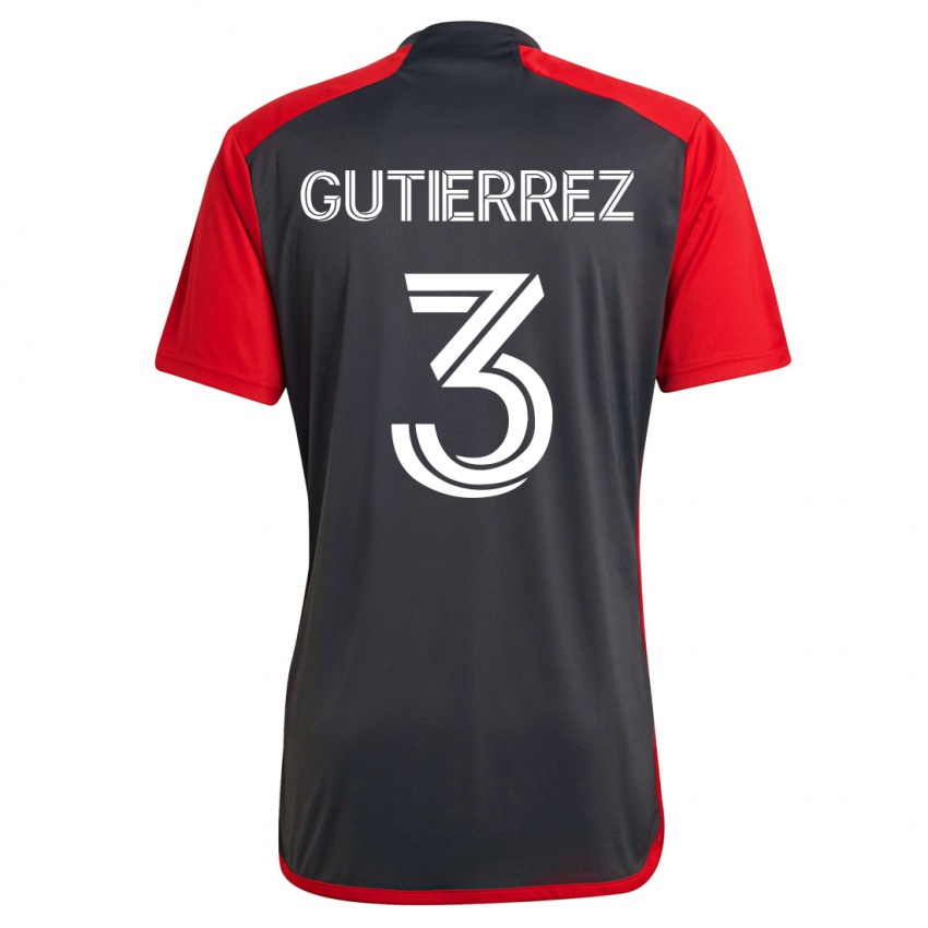 Børn Cristián Gutiérrez #3 Grå Hjemmebane Spillertrøjer 2023/24 Trøje T-Shirt