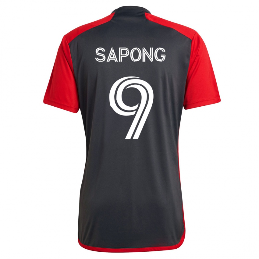 Børn C.j. Sapong #9 Grå Hjemmebane Spillertrøjer 2023/24 Trøje T-Shirt