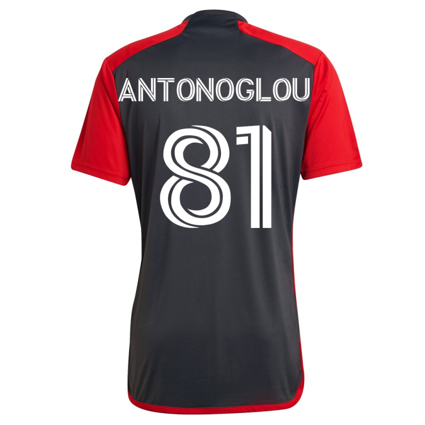 Børn Themi Antonoglou #81 Grå Hjemmebane Spillertrøjer 2023/24 Trøje T-Shirt