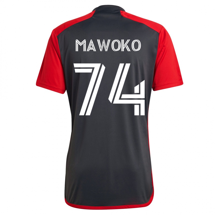 Børn Kundai Mawoko #74 Grå Hjemmebane Spillertrøjer 2023/24 Trøje T-Shirt