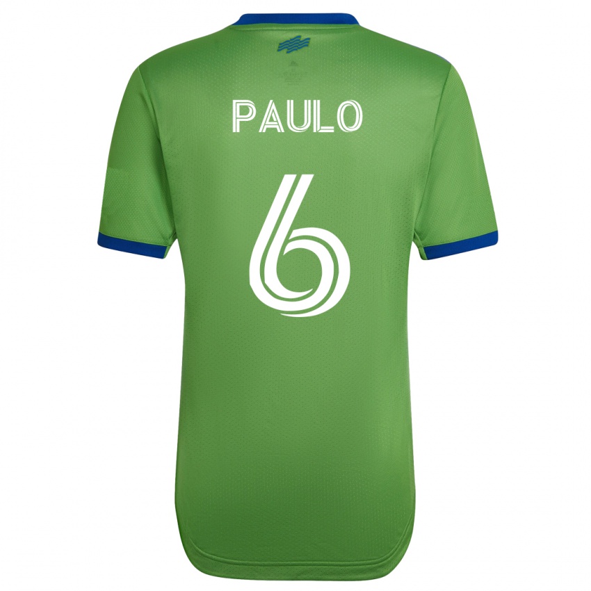 Børn João Paulo #6 Grøn Hjemmebane Spillertrøjer 2023/24 Trøje T-Shirt