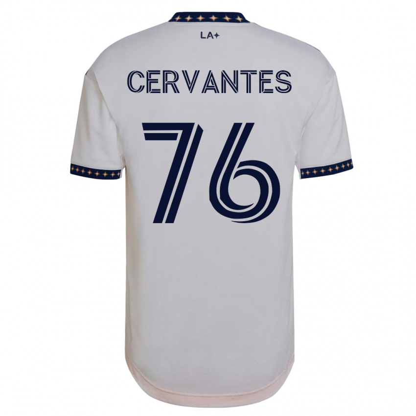 Børn Aaron Cervantes #76 Hvid Hjemmebane Spillertrøjer 2023/24 Trøje T-Shirt
