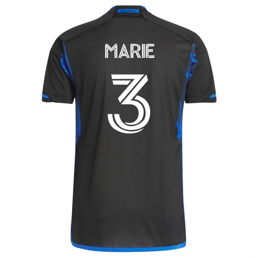 Børn Paul Marie #3 Blå Sort Hjemmebane Spillertrøjer 2023/24 Trøje T-Shirt