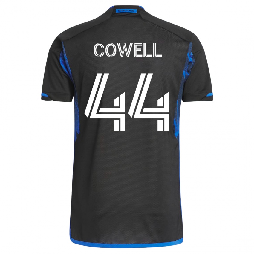 Børn Cade Cowell #44 Blå Sort Hjemmebane Spillertrøjer 2023/24 Trøje T-Shirt