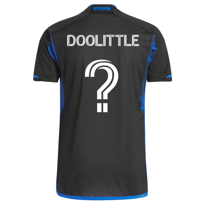 Børn Brooks Doolittle #0 Blå Sort Hjemmebane Spillertrøjer 2023/24 Trøje T-Shirt