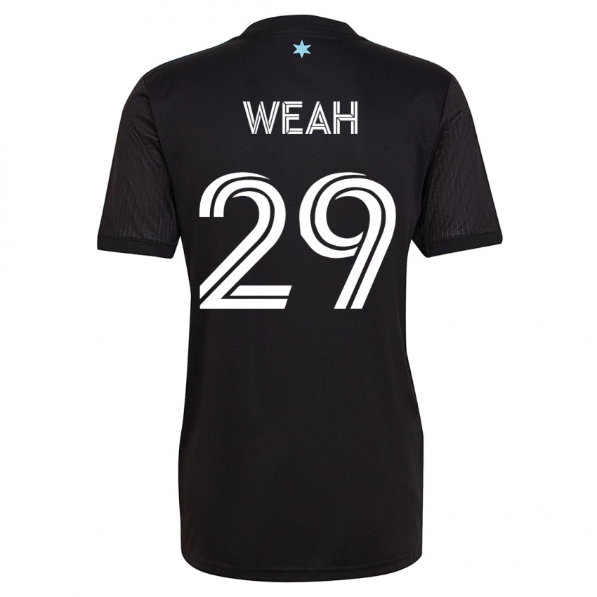 Børn Patrick Weah #29 Sort Hjemmebane Spillertrøjer 2023/24 Trøje T-Shirt