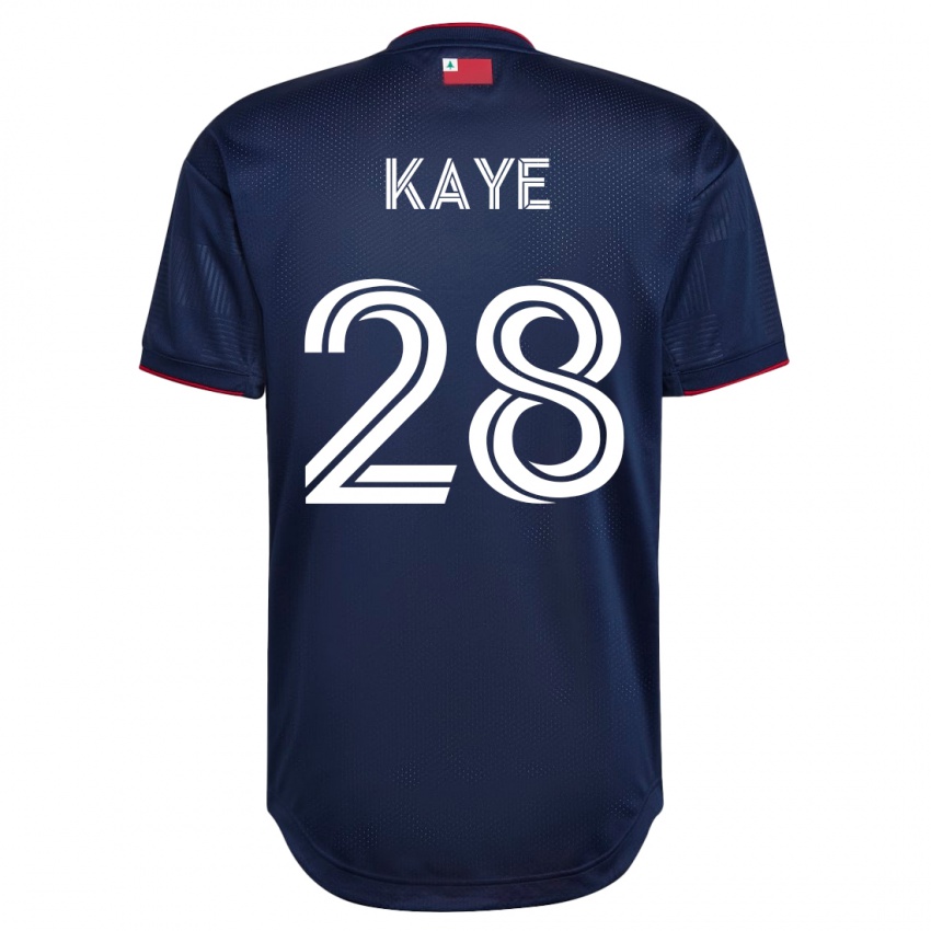 Børn Mark-Anthony Kaye #28 Flåde Hjemmebane Spillertrøjer 2023/24 Trøje T-Shirt