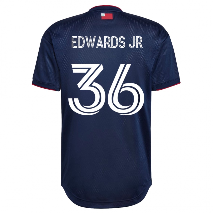 Børn Earl Edwards Jr. #36 Flåde Hjemmebane Spillertrøjer 2023/24 Trøje T-Shirt