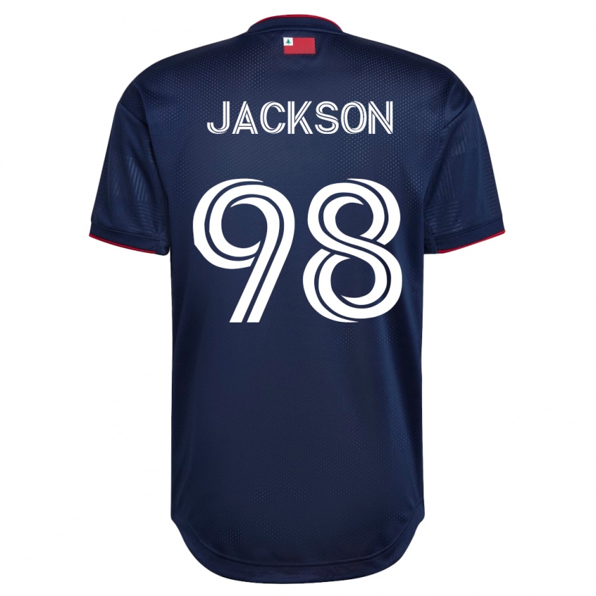 Børn Jacob Jackson #98 Flåde Hjemmebane Spillertrøjer 2023/24 Trøje T-Shirt
