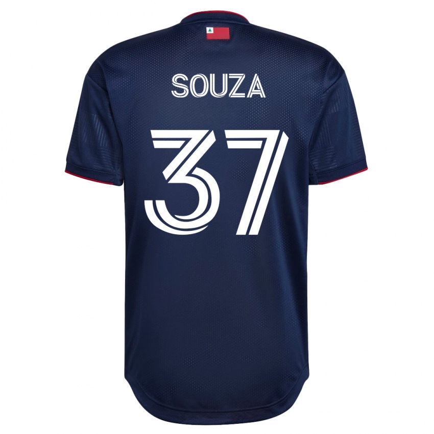 Børn Victor Souza #37 Flåde Hjemmebane Spillertrøjer 2023/24 Trøje T-Shirt