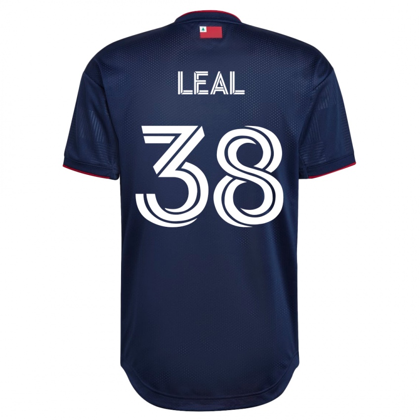 Børn Patrick Leal #38 Flåde Hjemmebane Spillertrøjer 2023/24 Trøje T-Shirt