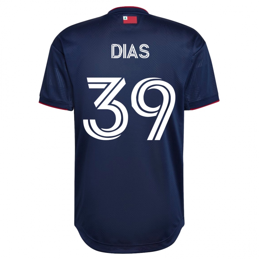Børn Marcos Dias #39 Flåde Hjemmebane Spillertrøjer 2023/24 Trøje T-Shirt