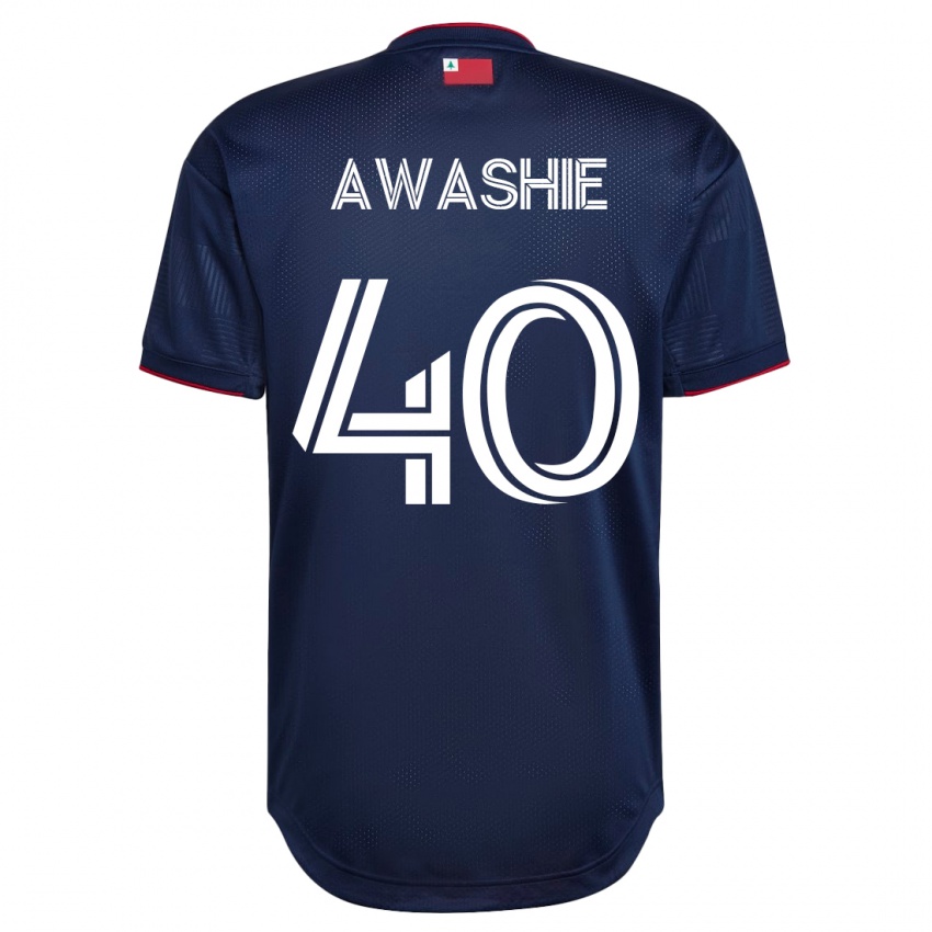 Børn Ben Awashie #40 Flåde Hjemmebane Spillertrøjer 2023/24 Trøje T-Shirt