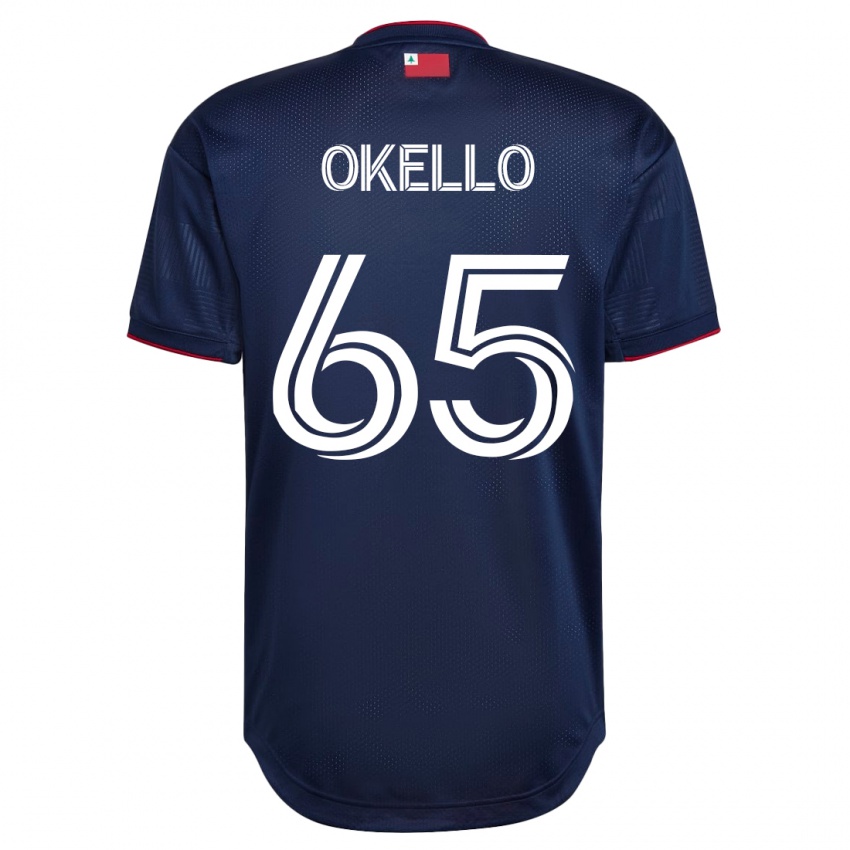 Børn Noble Okello #65 Flåde Hjemmebane Spillertrøjer 2023/24 Trøje T-Shirt