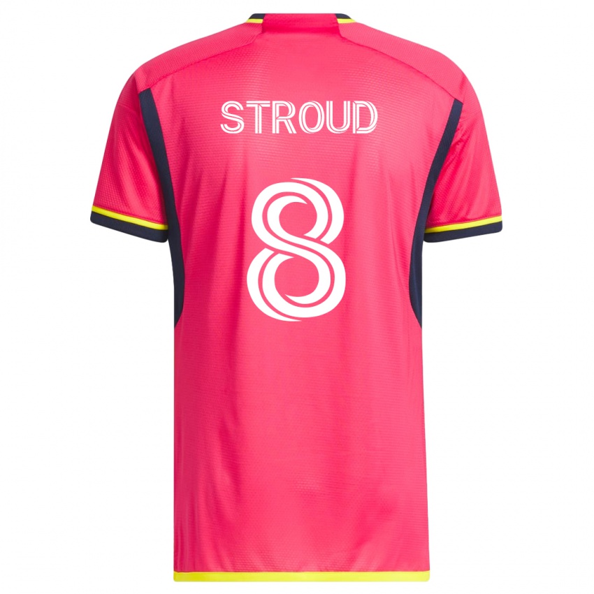 Børn Jared Stroud #8 Lyserød Hjemmebane Spillertrøjer 2023/24 Trøje T-Shirt