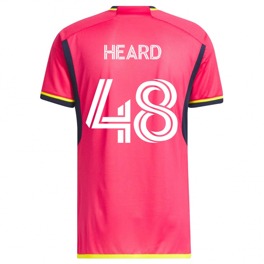 Børn Aaron Heard #48 Lyserød Hjemmebane Spillertrøjer 2023/24 Trøje T-Shirt