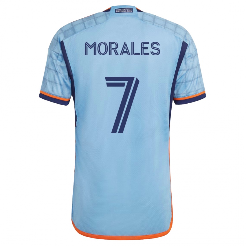 Børn Alfredo Morales #7 Blå Hjemmebane Spillertrøjer 2023/24 Trøje T-Shirt