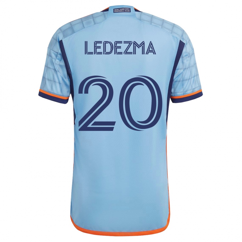 Børn Richard Ledezma #20 Blå Hjemmebane Spillertrøjer 2023/24 Trøje T-Shirt