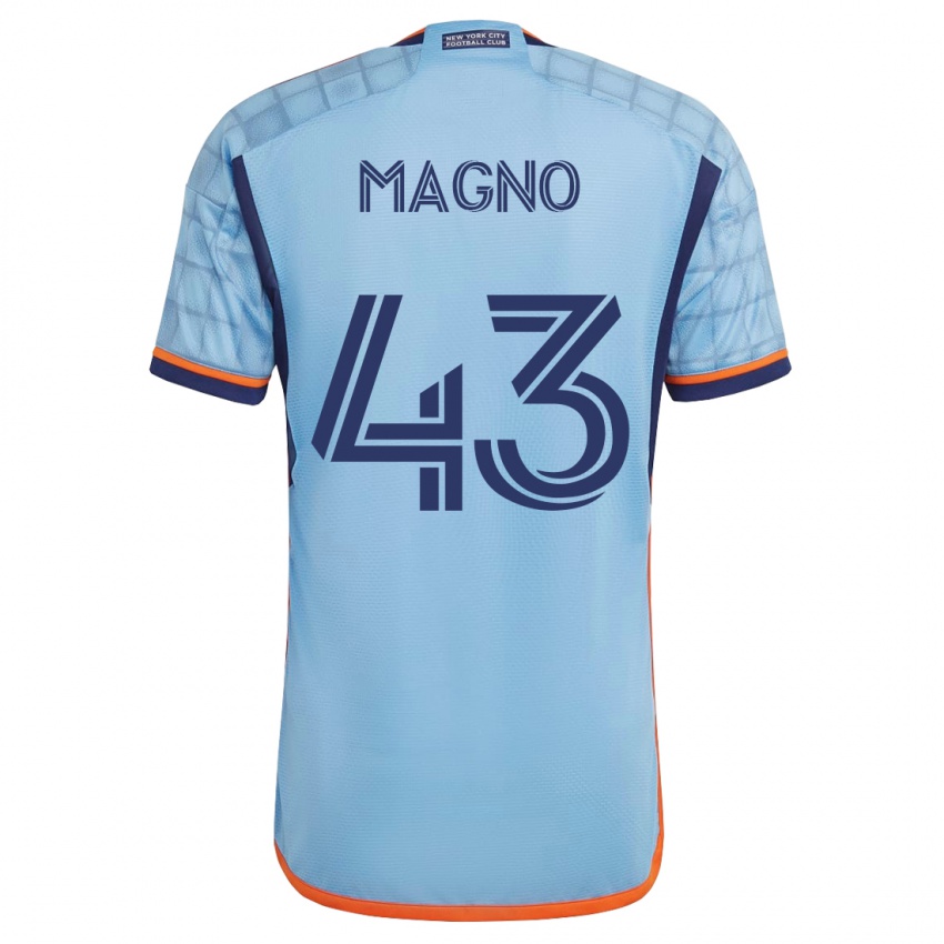 Børn Talles Magno #43 Blå Hjemmebane Spillertrøjer 2023/24 Trøje T-Shirt