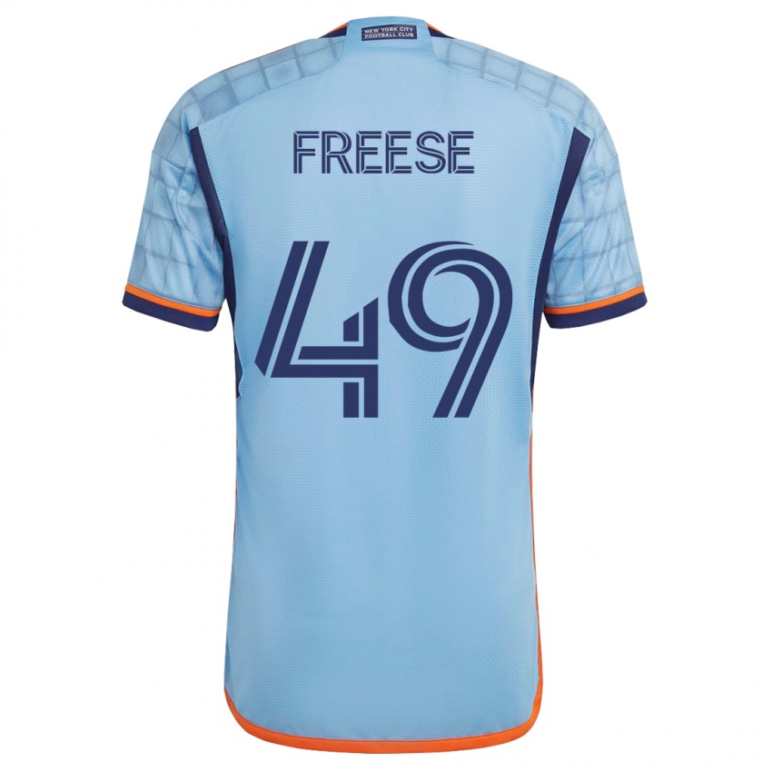 Børn Matt Freese #49 Blå Hjemmebane Spillertrøjer 2023/24 Trøje T-Shirt