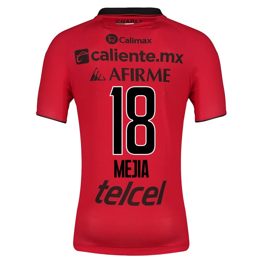 Børn Aarón Mejía #18 Rød Hjemmebane Spillertrøjer 2023/24 Trøje T-Shirt