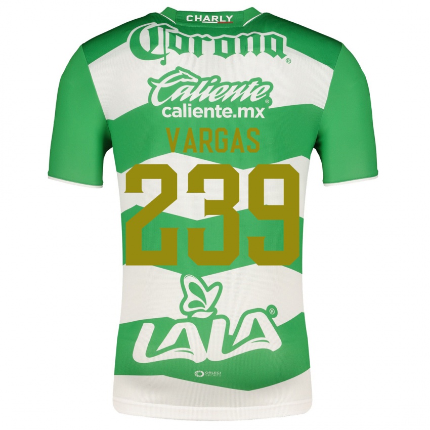 Børn Diego Vargas #239 Grøn Hjemmebane Spillertrøjer 2023/24 Trøje T-Shirt