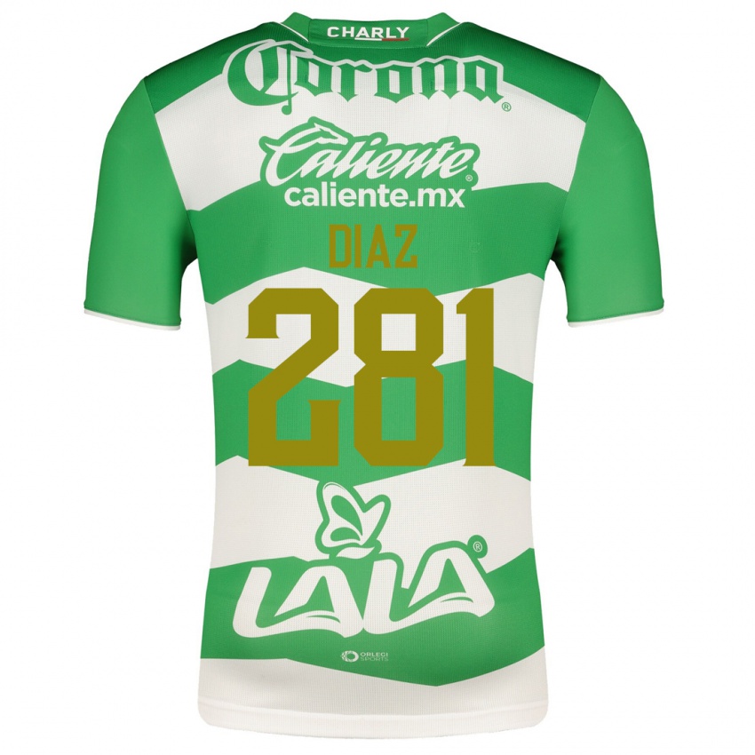 Børn Didier Díaz #281 Grøn Hjemmebane Spillertrøjer 2023/24 Trøje T-Shirt