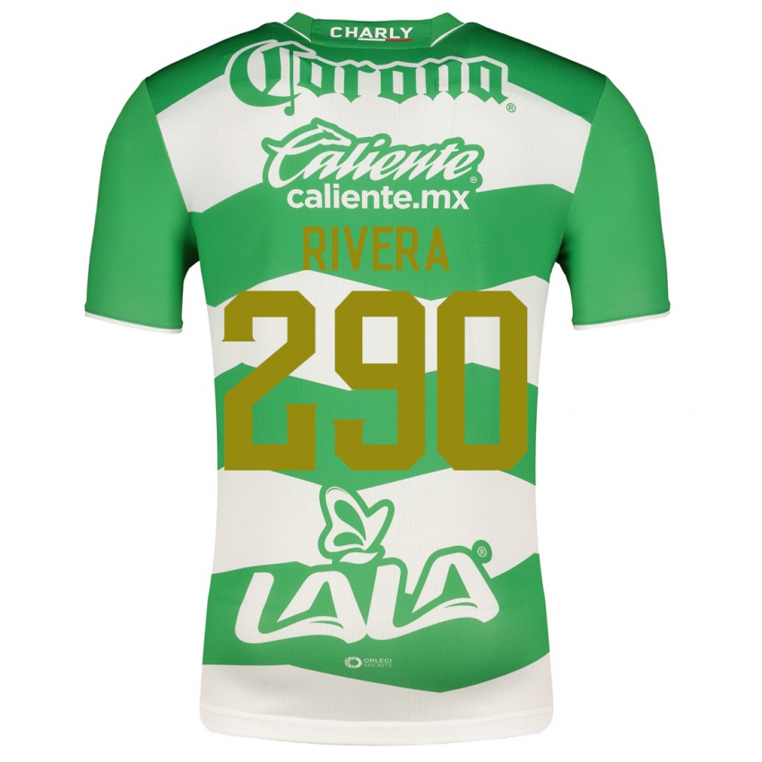 Børn Ángel Rivera #290 Grøn Hjemmebane Spillertrøjer 2023/24 Trøje T-Shirt