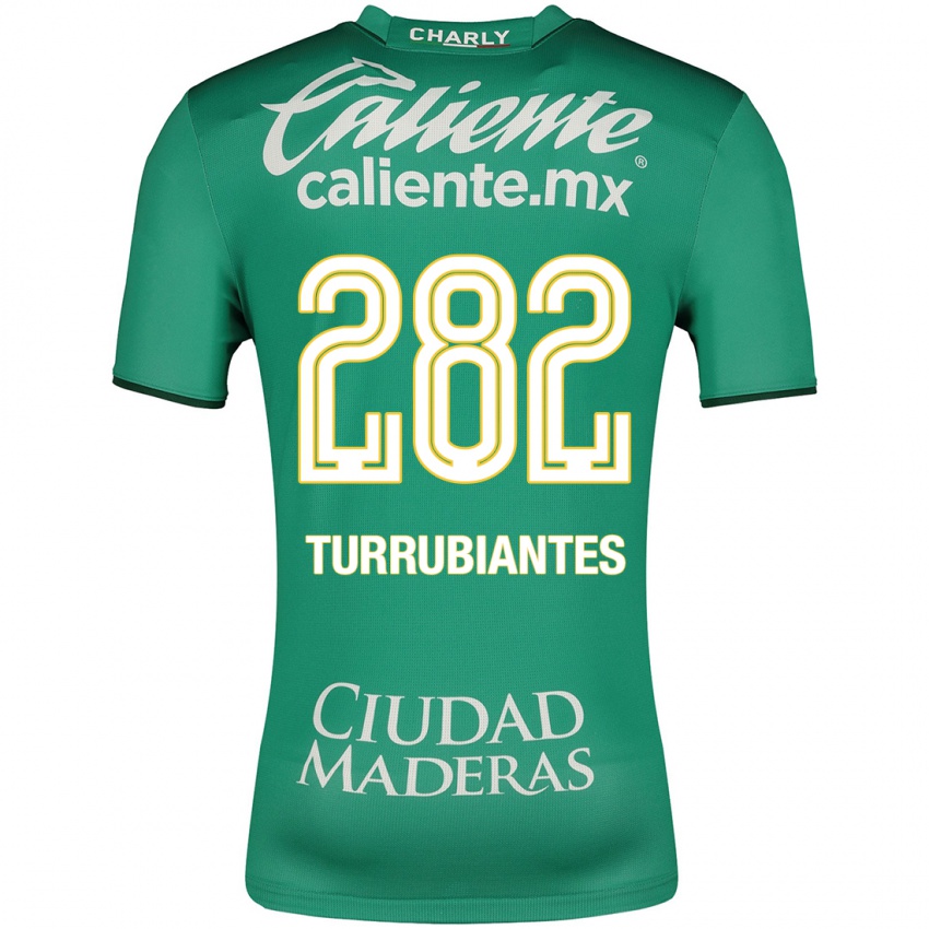 Børn Abdon Turrubiantes #282 Grøn Hjemmebane Spillertrøjer 2023/24 Trøje T-Shirt