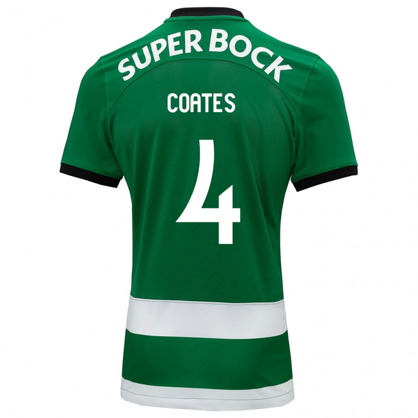 Børn Sebastián Coates #4 Grøn Hjemmebane Spillertrøjer 2023/24 Trøje T-Shirt