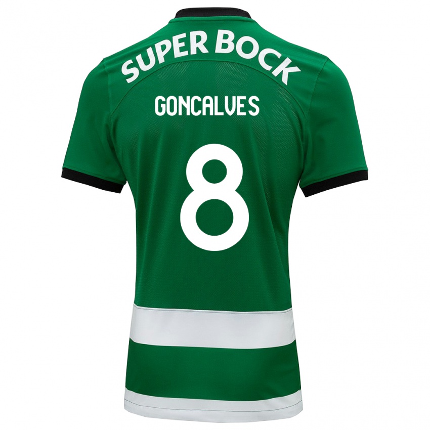 Børn Pedro Gonçalves #8 Grøn Hjemmebane Spillertrøjer 2023/24 Trøje T-Shirt