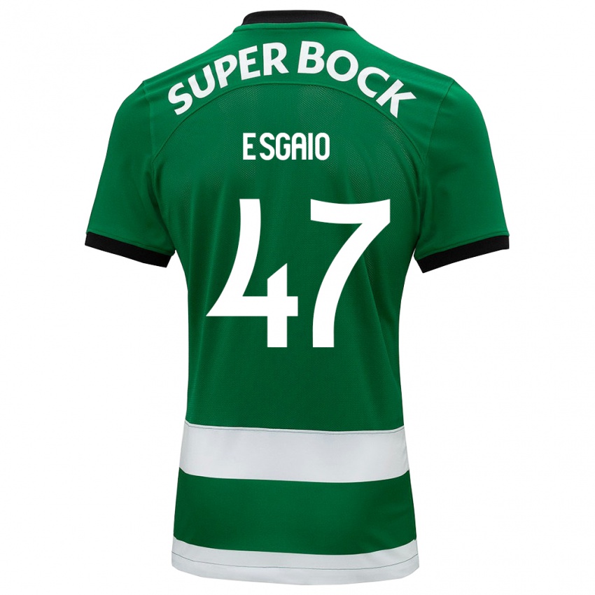 Børn Ricardo Esgaio #47 Grøn Hjemmebane Spillertrøjer 2023/24 Trøje T-Shirt