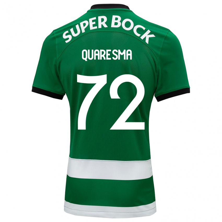 Børn Eduardo Quaresma #72 Grøn Hjemmebane Spillertrøjer 2023/24 Trøje T-Shirt