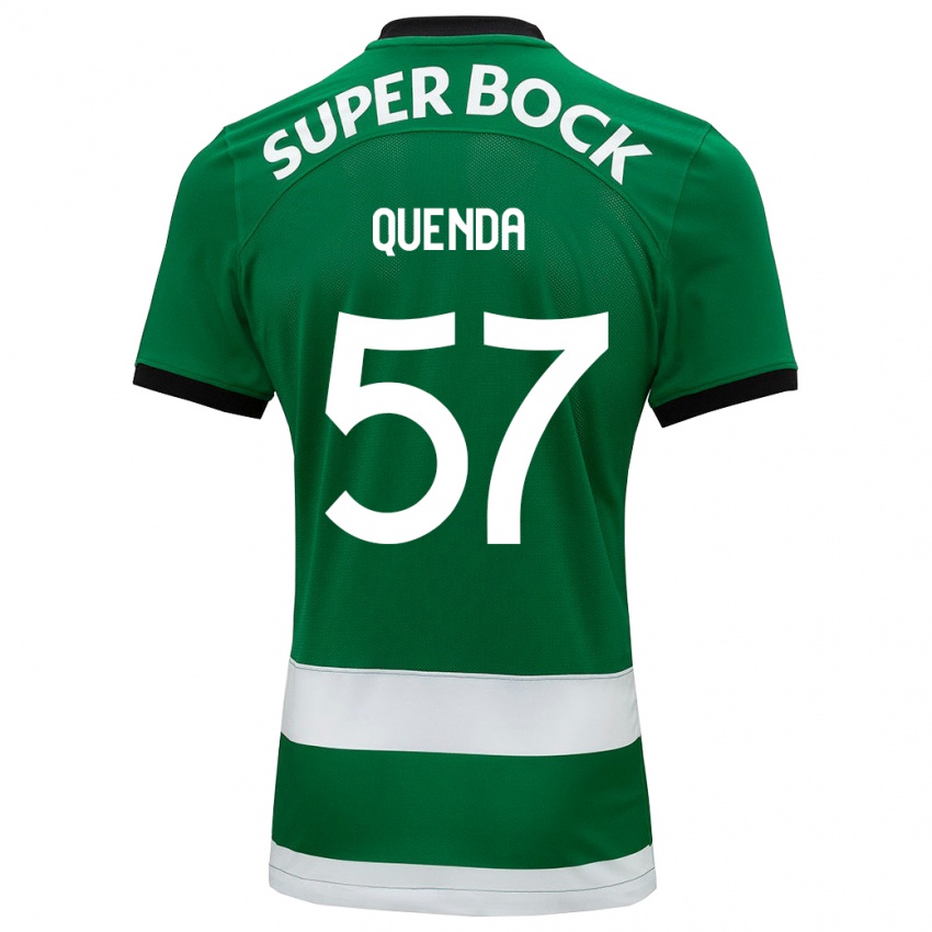 Børn Geovany Quenda #57 Grøn Hjemmebane Spillertrøjer 2023/24 Trøje T-Shirt