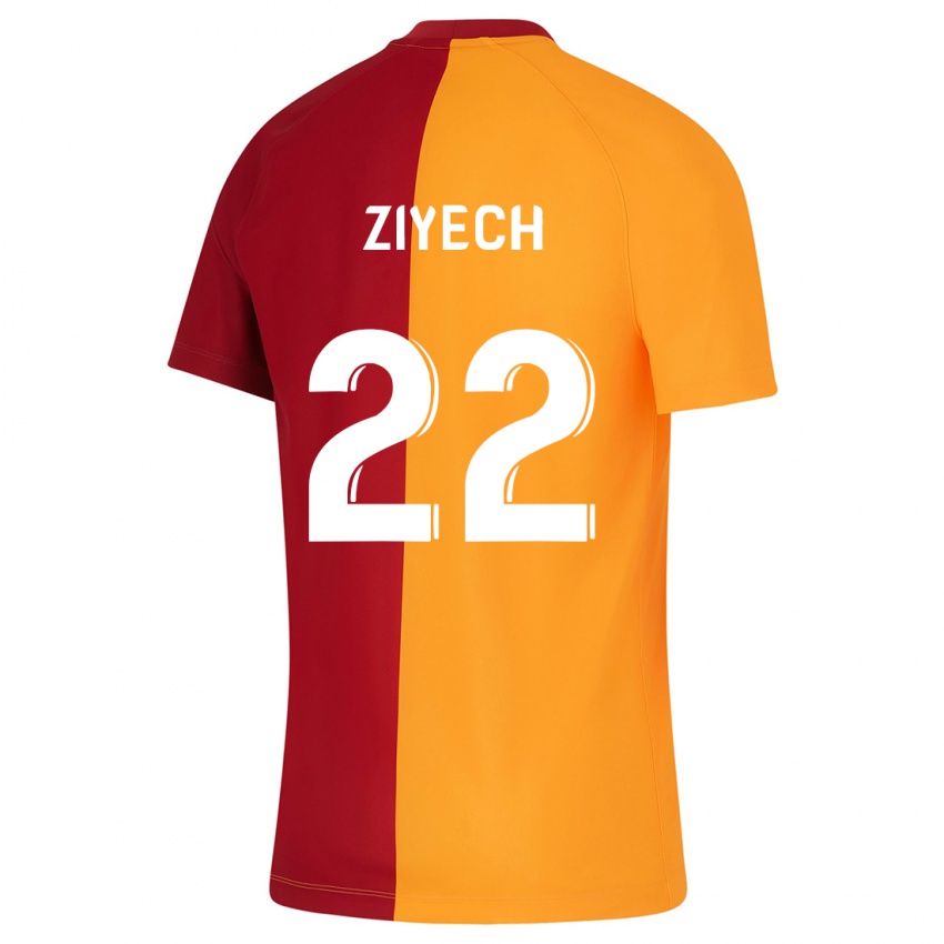 Børn Hakim Ziyech #22 Appelsin Hjemmebane Spillertrøjer 2023/24 Trøje T-Shirt