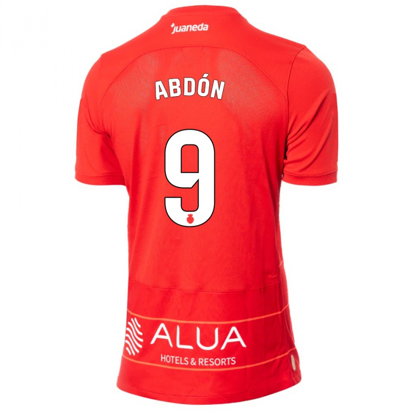 Børn Abdón Prats #9 Rød Hjemmebane Spillertrøjer 2023/24 Trøje T-Shirt