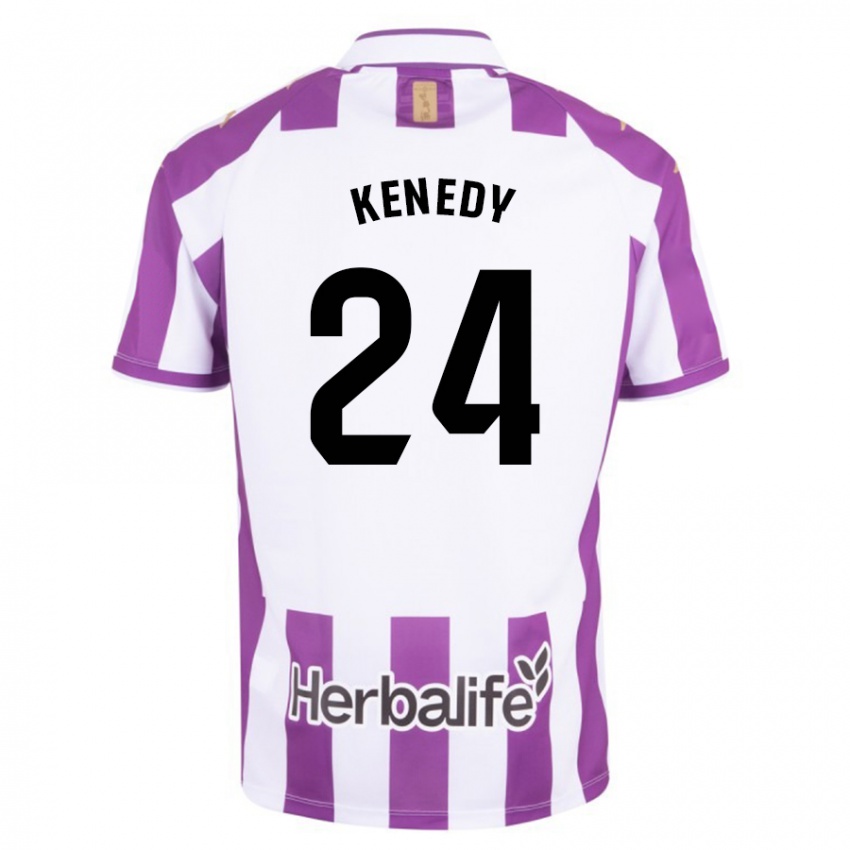 Børn Kenedy #24 Lilla Hjemmebane Spillertrøjer 2023/24 Trøje T-Shirt