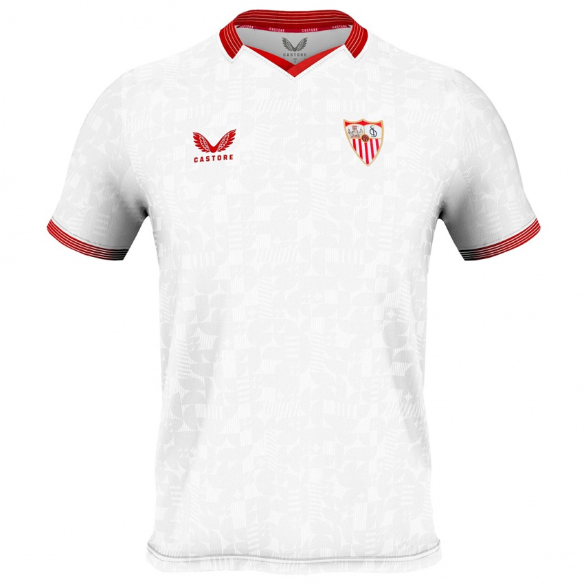 Børn José Castillo #22 Hvid Hjemmebane Spillertrøjer 2023/24 Trøje T-Shirt