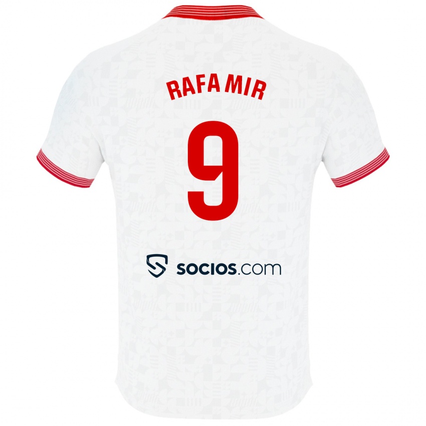 Børn Rafa Mir #9 Hvid Hjemmebane Spillertrøjer 2023/24 Trøje T-Shirt