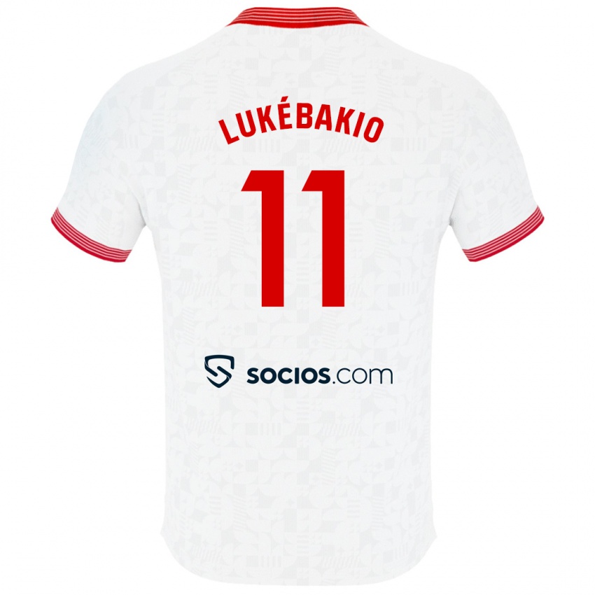 Børn Dodi Lukébakio #11 Hvid Hjemmebane Spillertrøjer 2023/24 Trøje T-Shirt