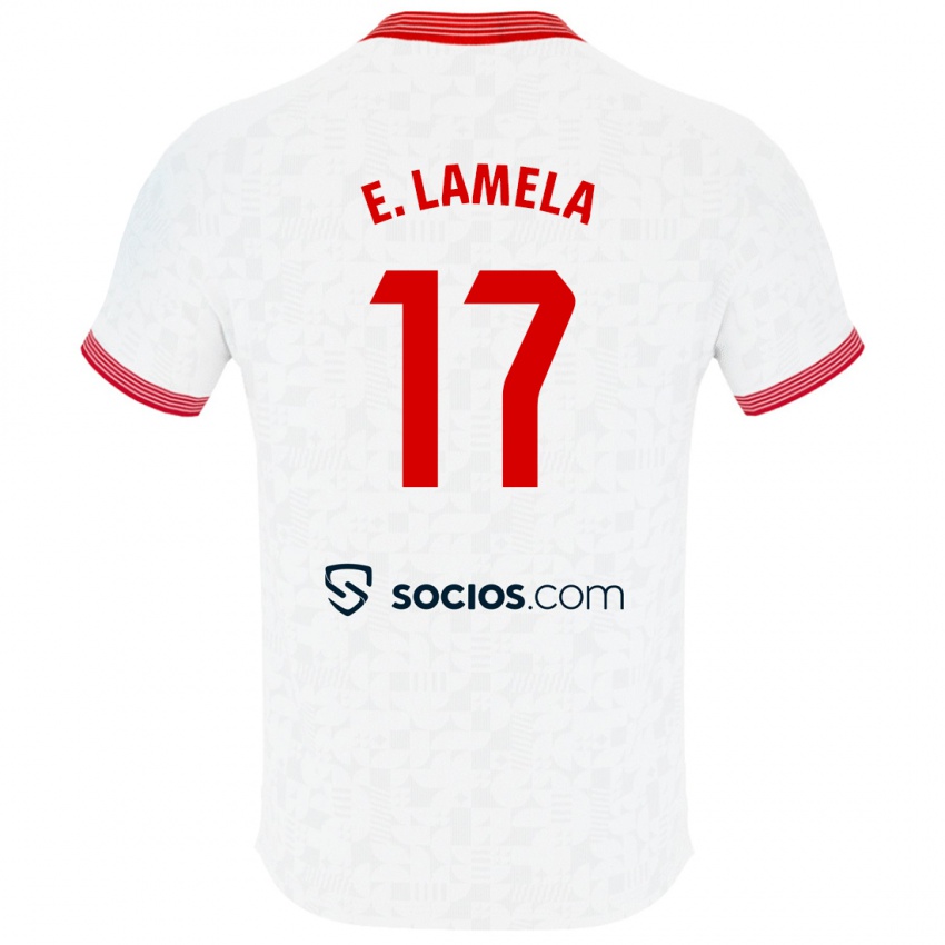 Børn Erik Lamela #17 Hvid Hjemmebane Spillertrøjer 2023/24 Trøje T-Shirt