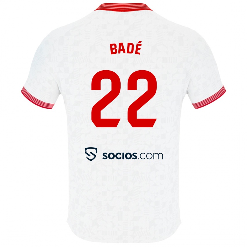 Børn Loïc Badé #22 Hvid Hjemmebane Spillertrøjer 2023/24 Trøje T-Shirt