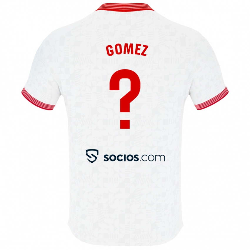 Børn Raúl Gómez #0 Hvid Hjemmebane Spillertrøjer 2023/24 Trøje T-Shirt