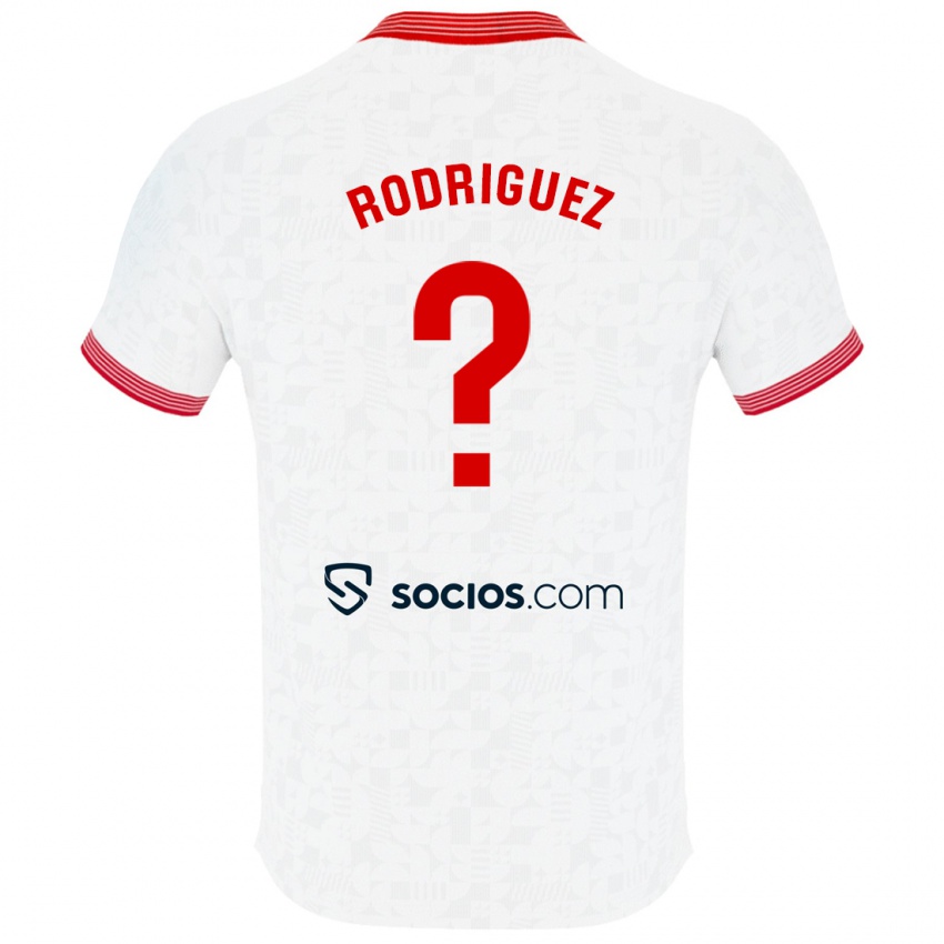 Børn Carlos Rodríguez #30 Hvid Hjemmebane Spillertrøjer 2023/24 Trøje T-Shirt