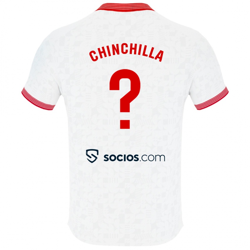 Børn Gustavo Chinchilla #0 Hvid Hjemmebane Spillertrøjer 2023/24 Trøje T-Shirt