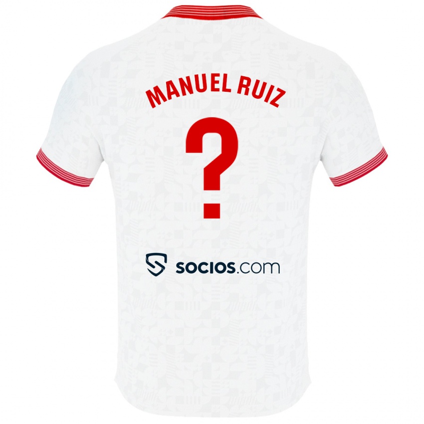 Børn José Manuel Ruiz #0 Hvid Hjemmebane Spillertrøjer 2023/24 Trøje T-Shirt