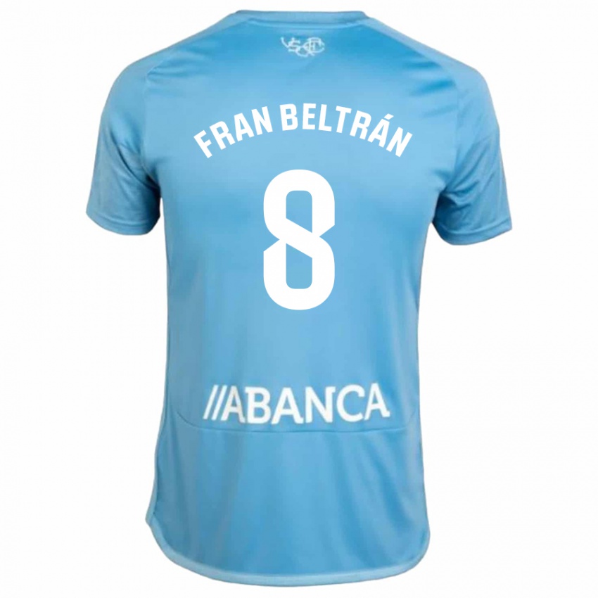 Børn Fran Beltrán #8 Blå Hjemmebane Spillertrøjer 2023/24 Trøje T-Shirt