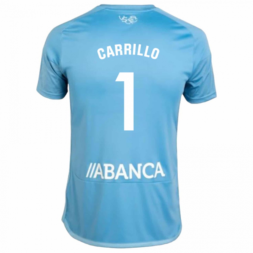 Børn Coke Carrillo #1 Blå Hjemmebane Spillertrøjer 2023/24 Trøje T-Shirt