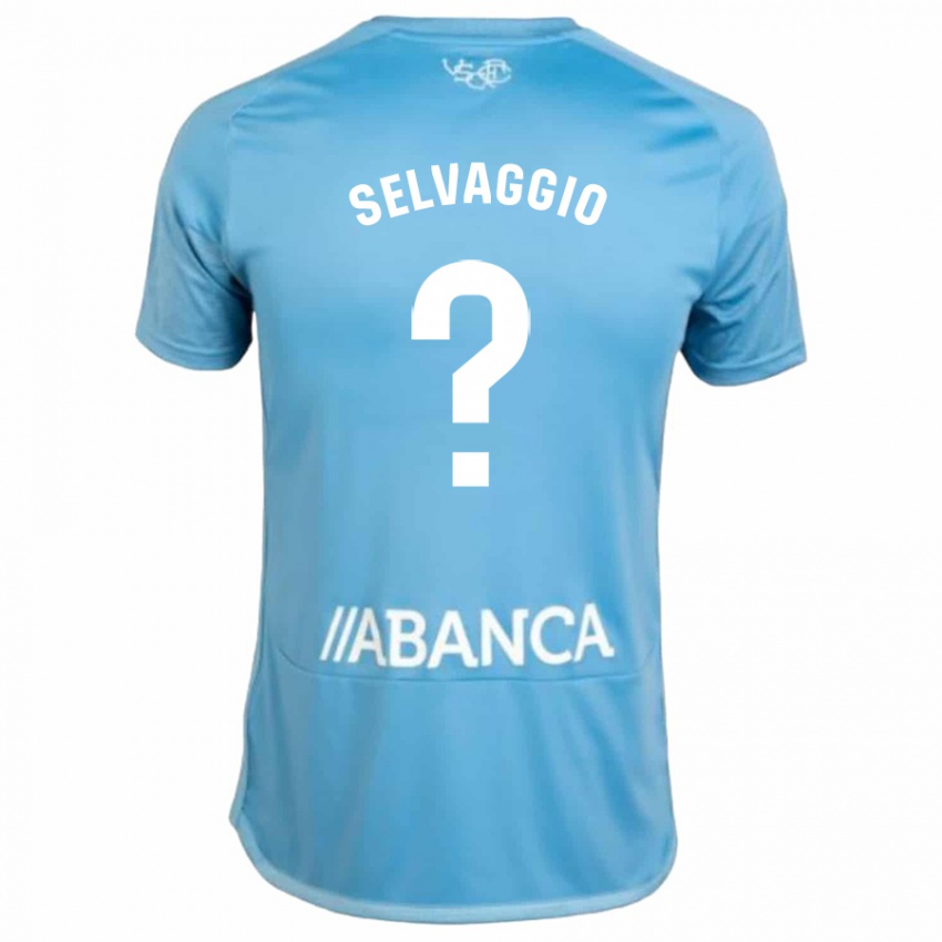 Børn Nico Selvaggio #0 Blå Hjemmebane Spillertrøjer 2023/24 Trøje T-Shirt