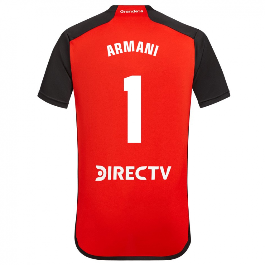 Børn Franco Armani #1 Rød Udebane Spillertrøjer 2023/24 Trøje T-Shirt